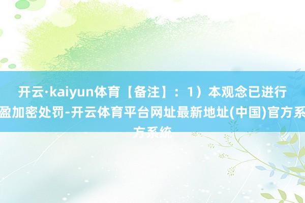 开云·kaiyun体育【备注】：1）本观念已进行满盈加密处罚-开云体育平台网址最新地址(中国)官方系统